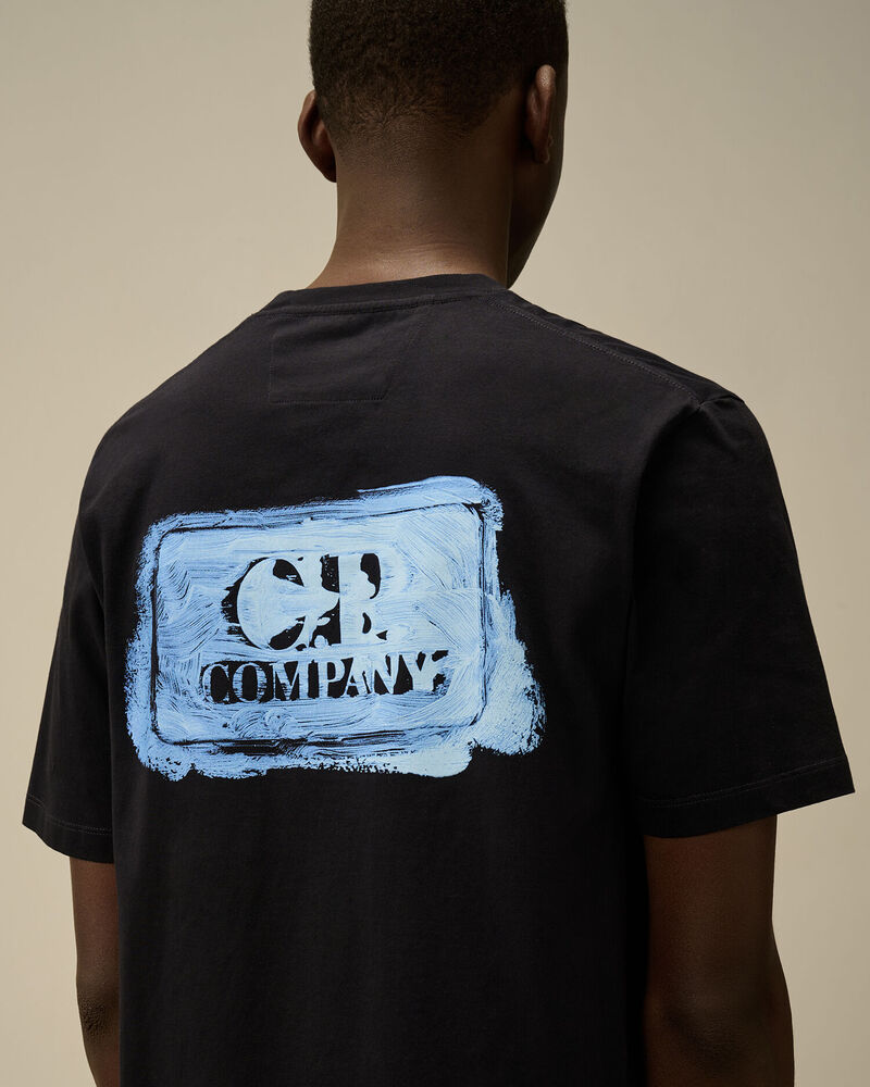 C.P. Company – Tee-shirt 30/1 Jersey graphic logo Total Eclipse – Image 4