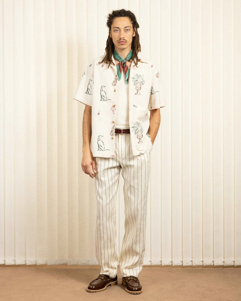 Drôle de Monsieur – La Chemise Brodée Country Club Ecru – Image 3