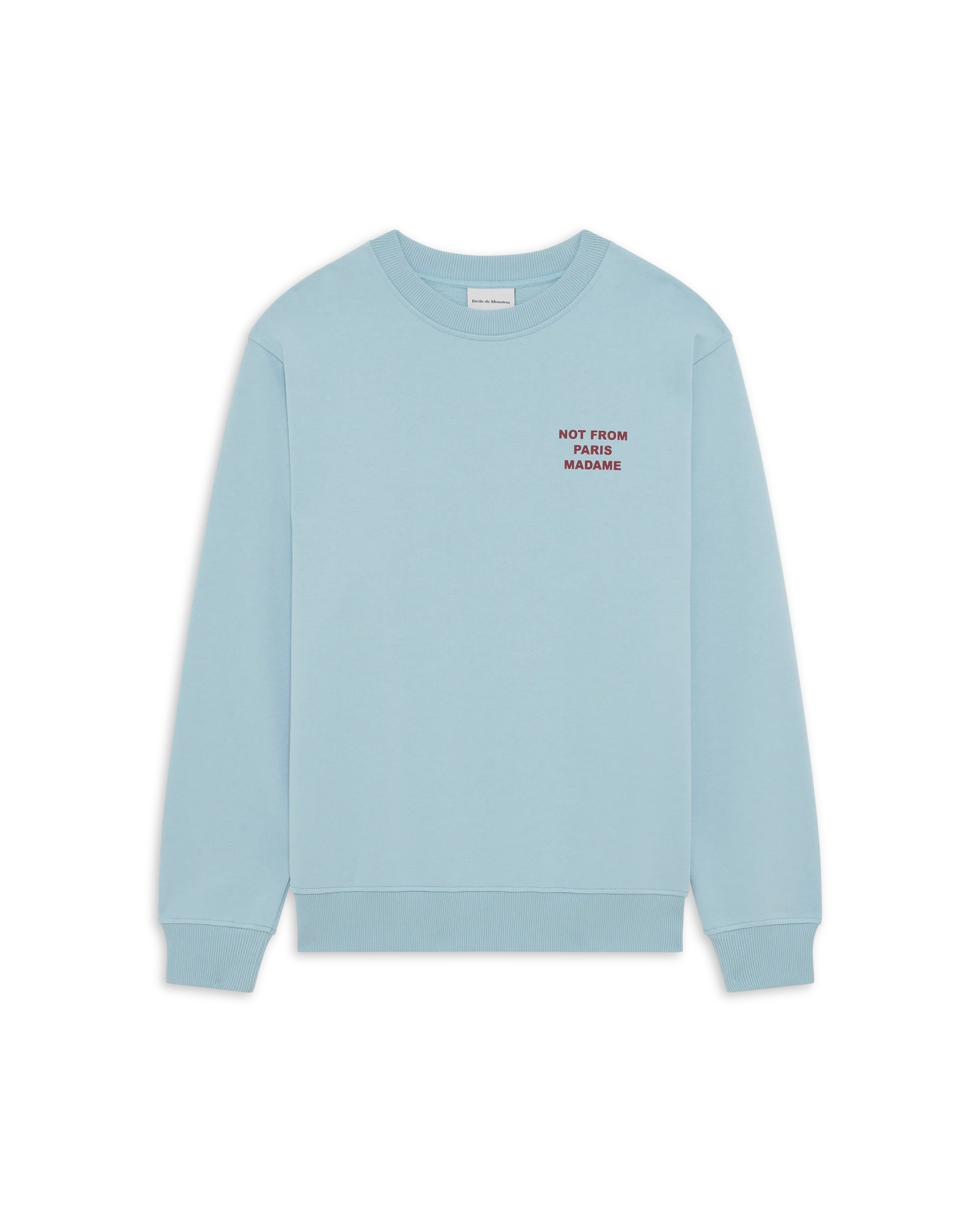 Drôle de Monsieur – Le Sweatshirts Slogan Bleu Clair – Image 3