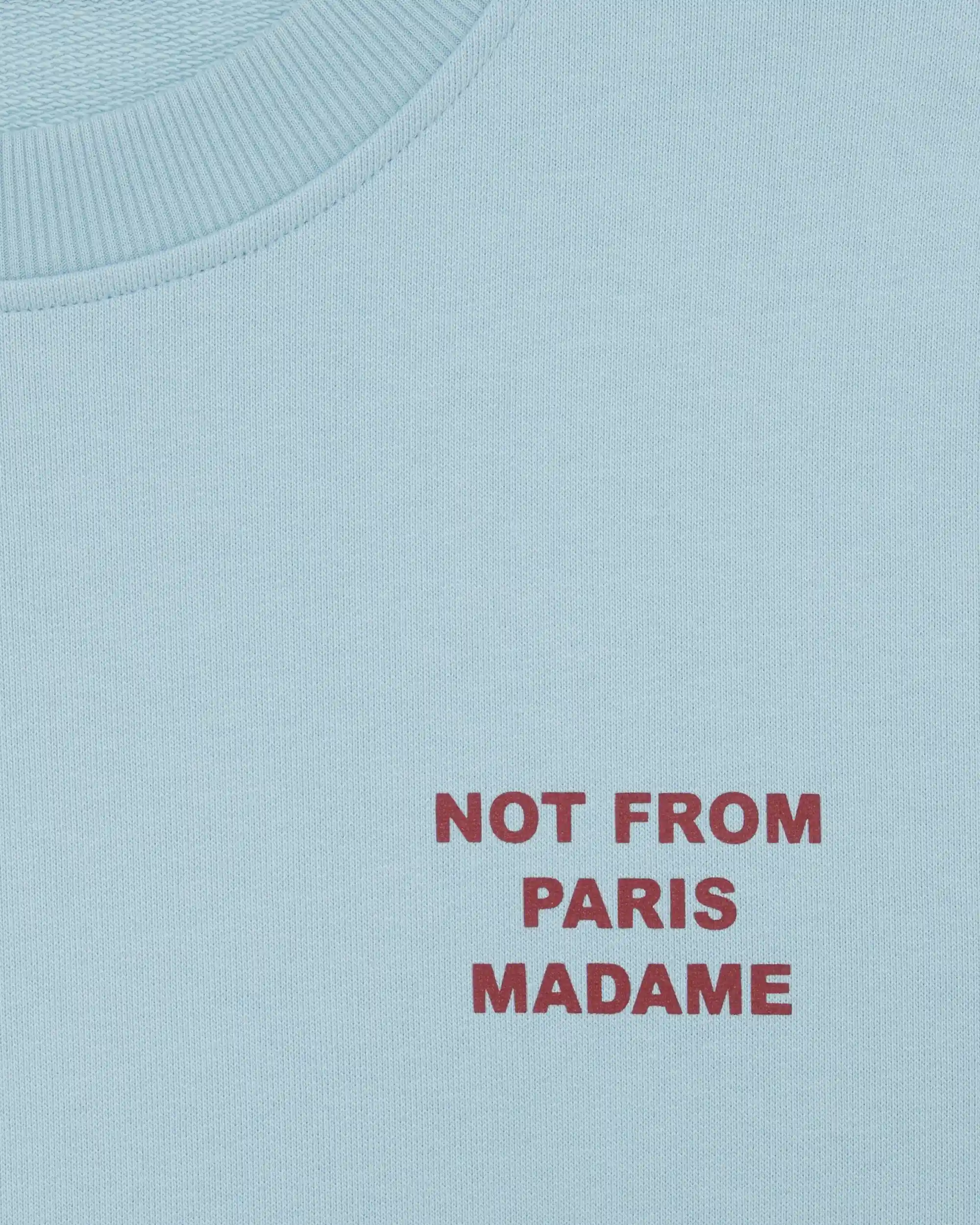 Drôle de Monsieur – Le Sweatshirts Slogan Bleu Clair – Image 4